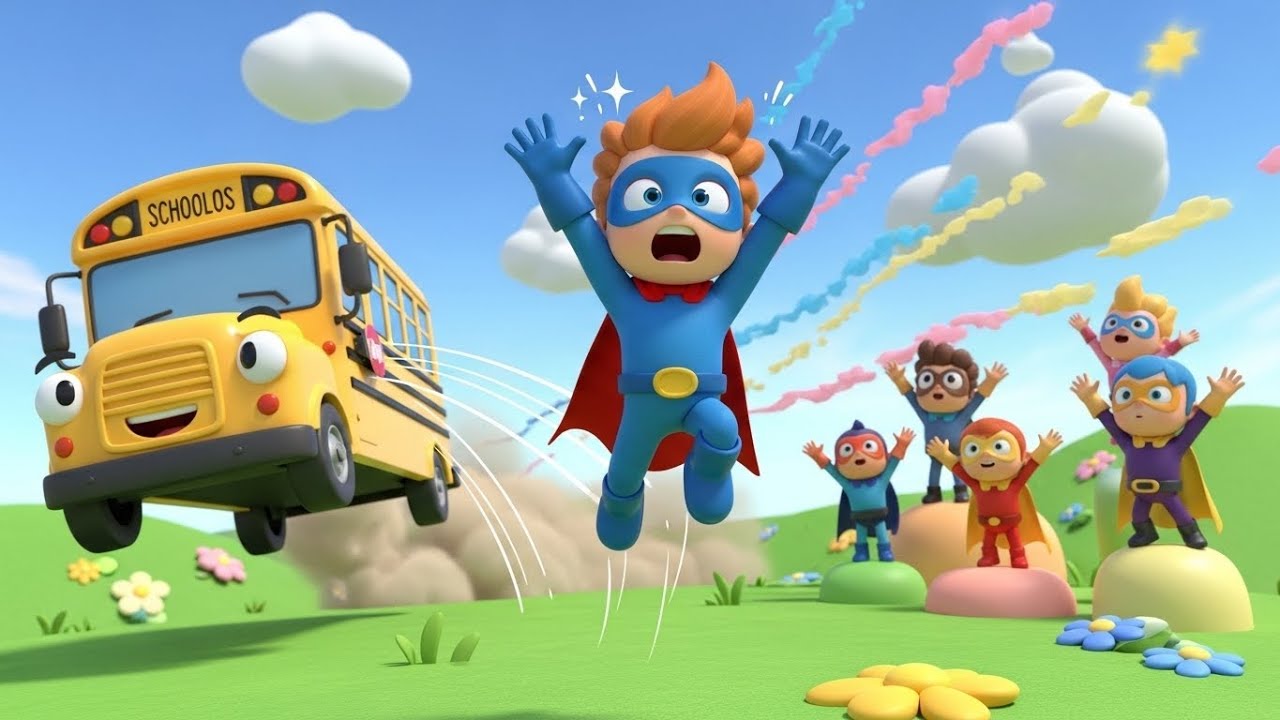 Fortnite Little Hero Missed the Battle Bus Adventure | Nursery Rhymes for Kids & Baby Songs