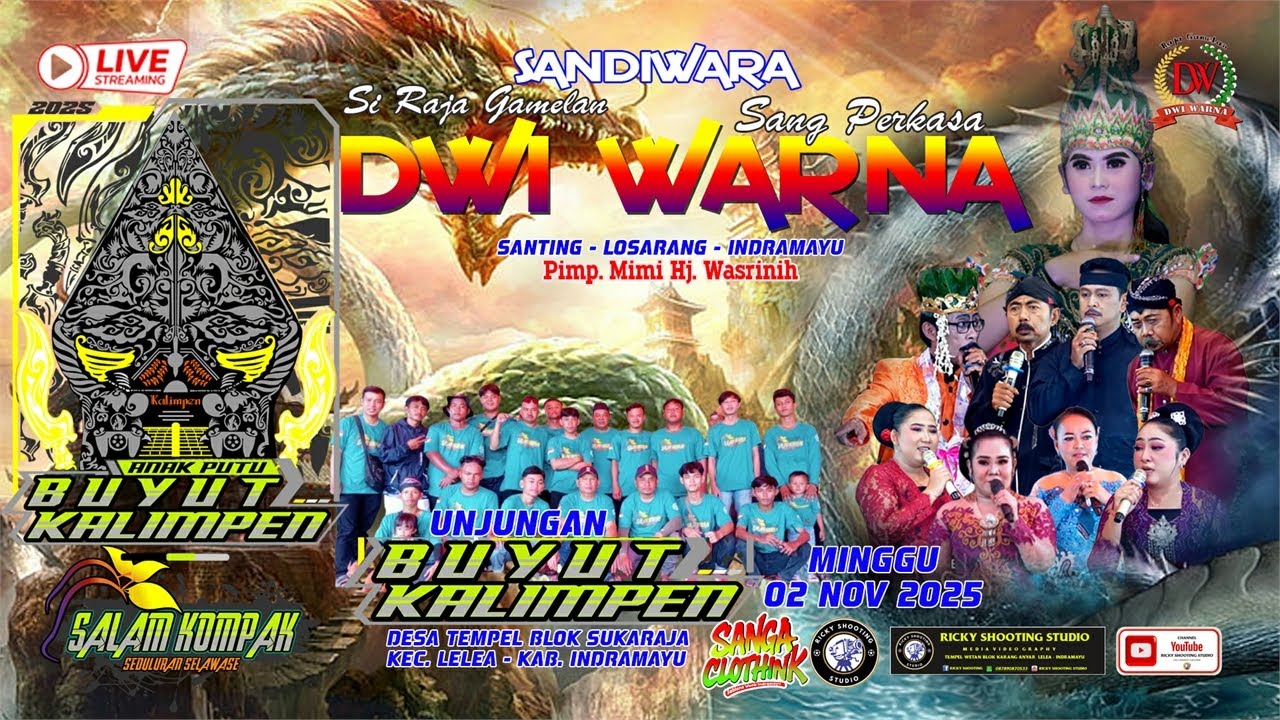 LIVE MALAM SANDIWARA DWI WARNA || MINGGU 02 NOVEMBER 2025 || TEMPEL SUKARAJA - LELEA - INDRAMAYU
