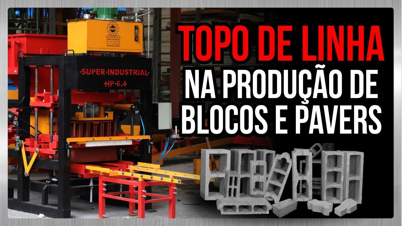 A VERDADEIRA INDÚSTRIA DE BLOCOS! Máquina de Blocos e Pavers Super Industrial - Jarfel // Sahara