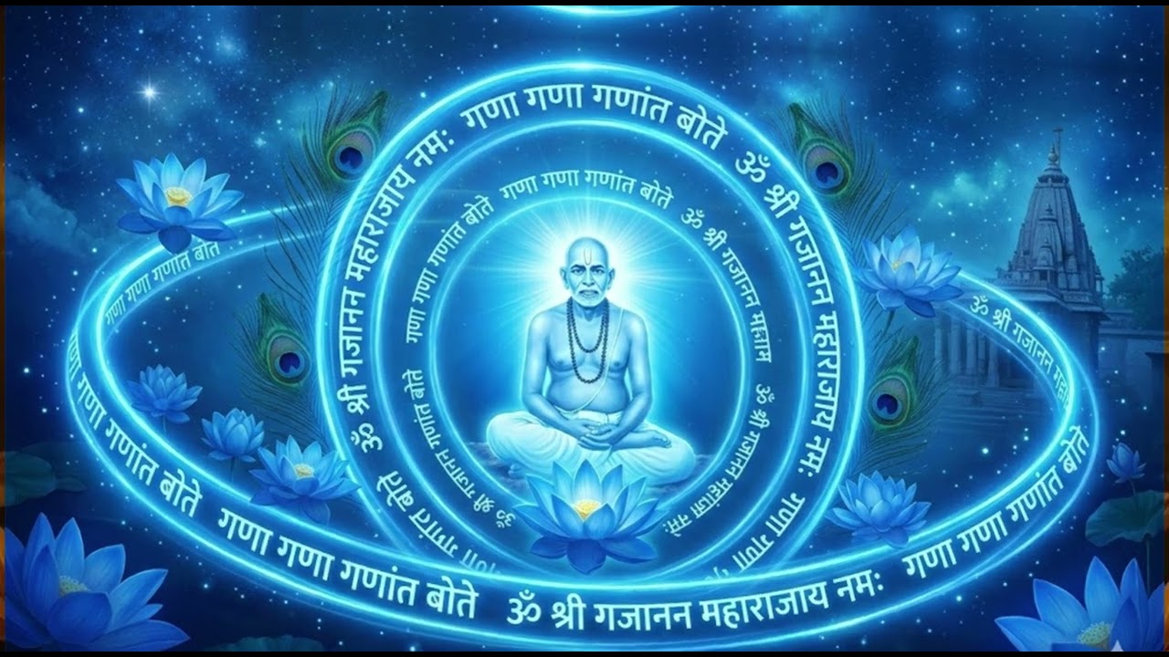 Gajanan Maharaj mantra loop #GajananMaharaj #GanGanGanatBote #ShegaonChaRaja #BhaktiVibes #MantraLoo