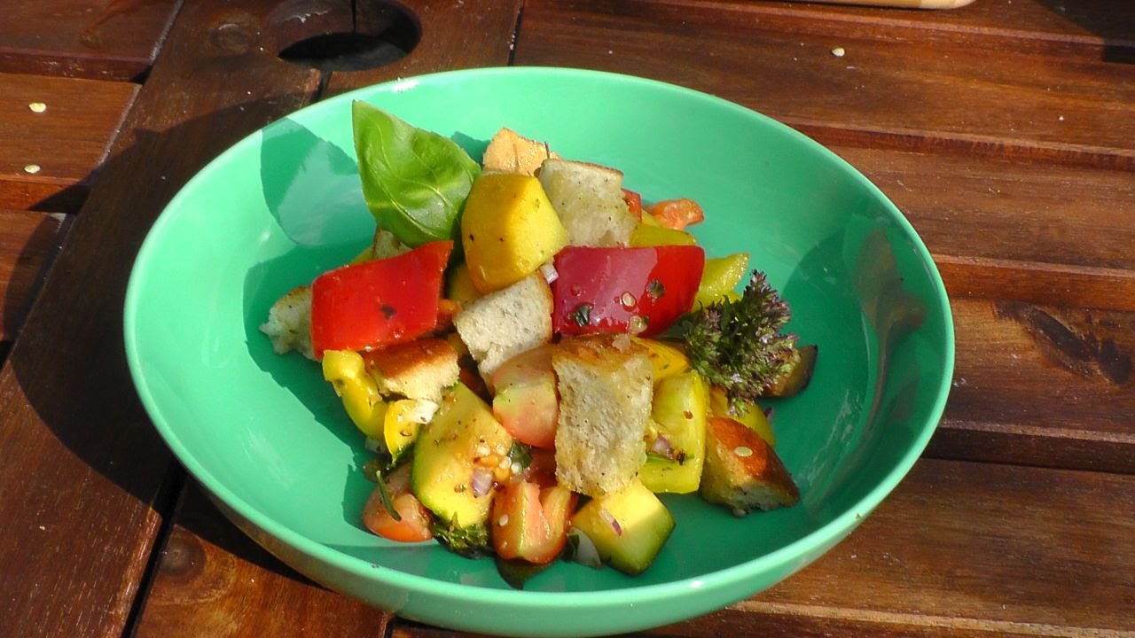 Italienischer Brotsalat Rezept | Der Bio Koch #655