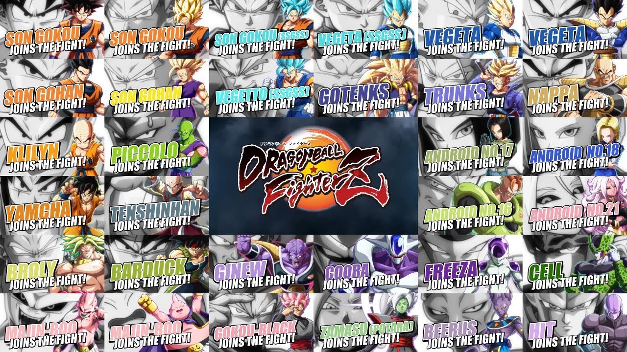Dragon Ball FighterZ - All Character Trailers (Season 1)