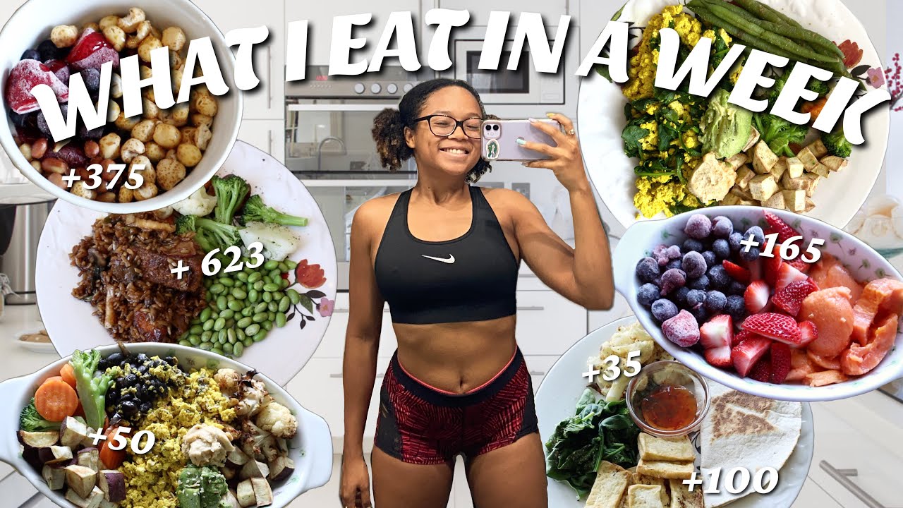 WHAT I EAT IN A WEEK CALORIE COUNTING | How much I eat as an intuitive eater and college student!