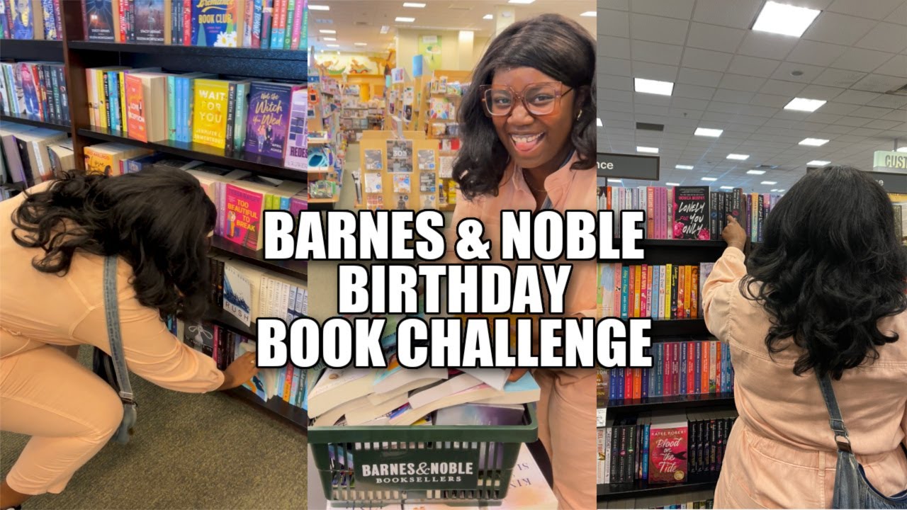 Barnes & Noble Birthday Book Challenge!📚🎂✨ | Bookstore Vlog + Come Book Shopping With Me