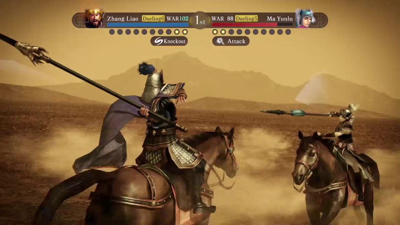 ROMANCE OF THE THREE KINGDOMS XIII Zhang Liao Vs Ma Yunlu Duel 1