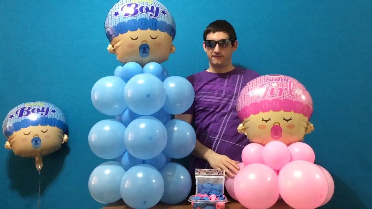 Baby Shower Balloon Decor (Dollar Store!)