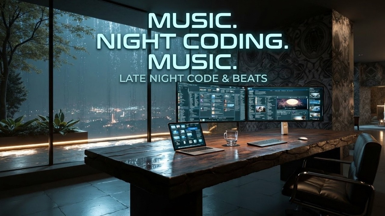 Night Coding Music | Dark Hacker Atmosphere & Deep Focus Flow for Ultimate Productivity