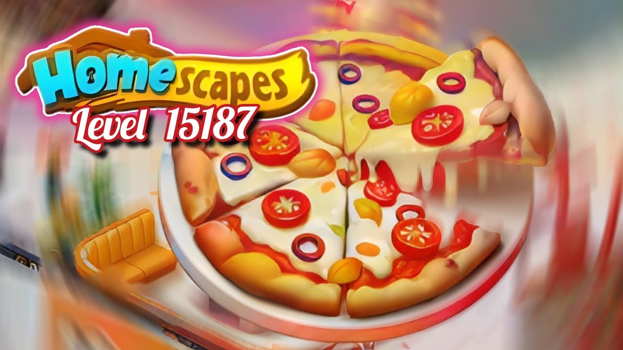 Level 15187 Completed! 90 Stars Kitchen Upgrade + Pizza Party in HomeScapes 🍕🔥