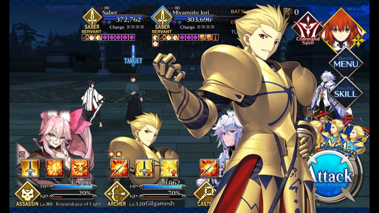 FGO NA/Global / Waxing Moon Chronicles CQ / Gilgamesh 4T