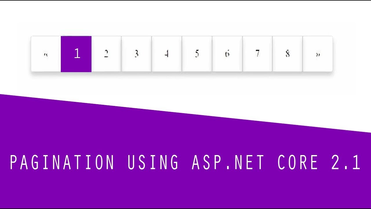 Pagination in asp.net core application