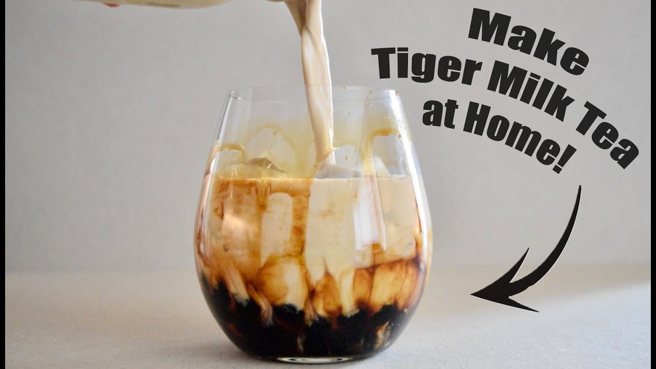 How to Make TIGER BUBBLE TEA at Home!