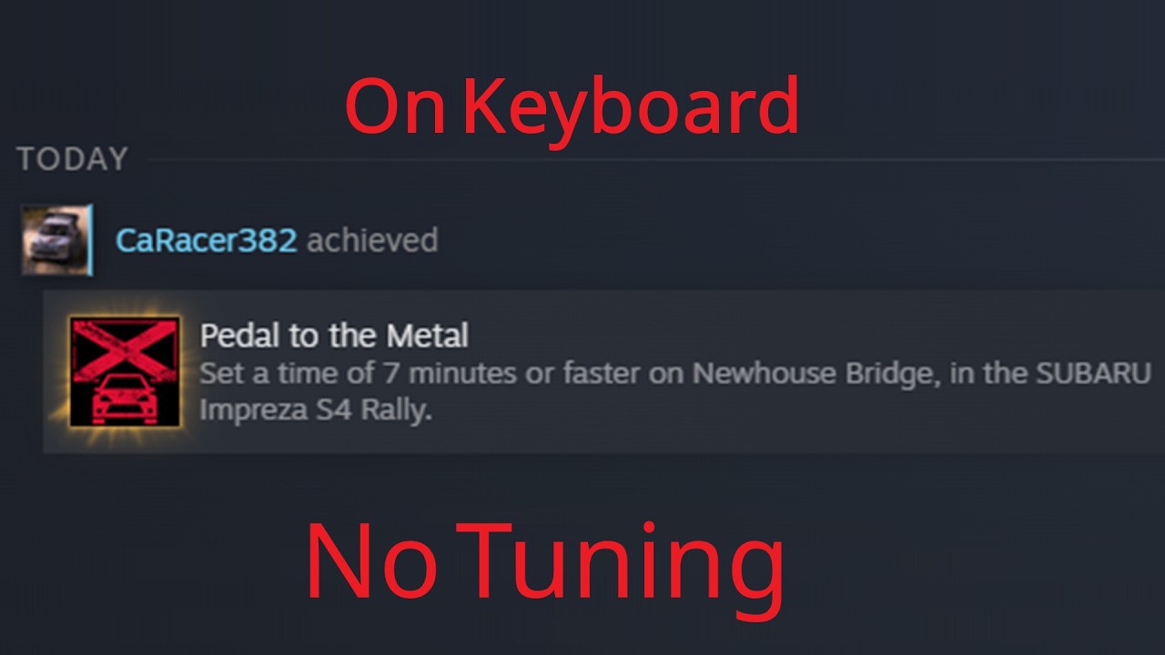Pedal to the Metal on keyboard with default tuning setup | Dirt Rally 2