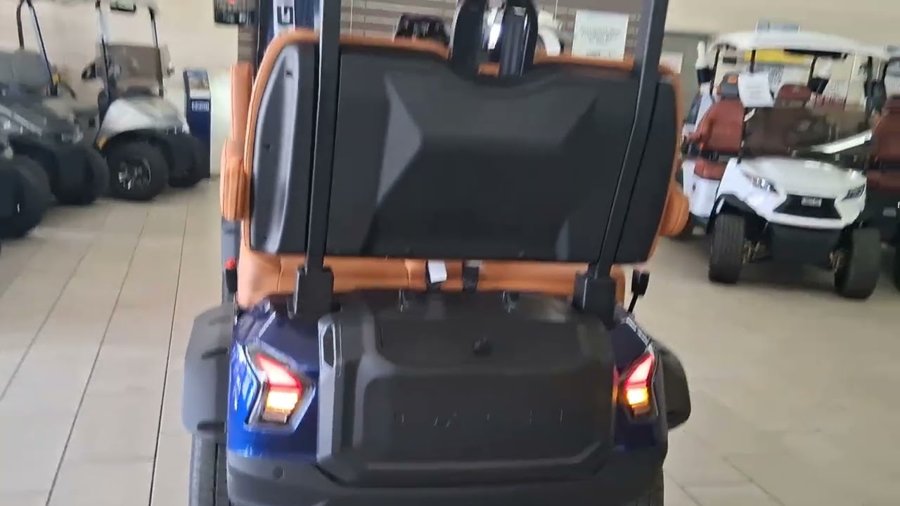 2025 Dach Vehicles Apollo in Blue with Bright Orange Interior [Tucson Golf Cars]