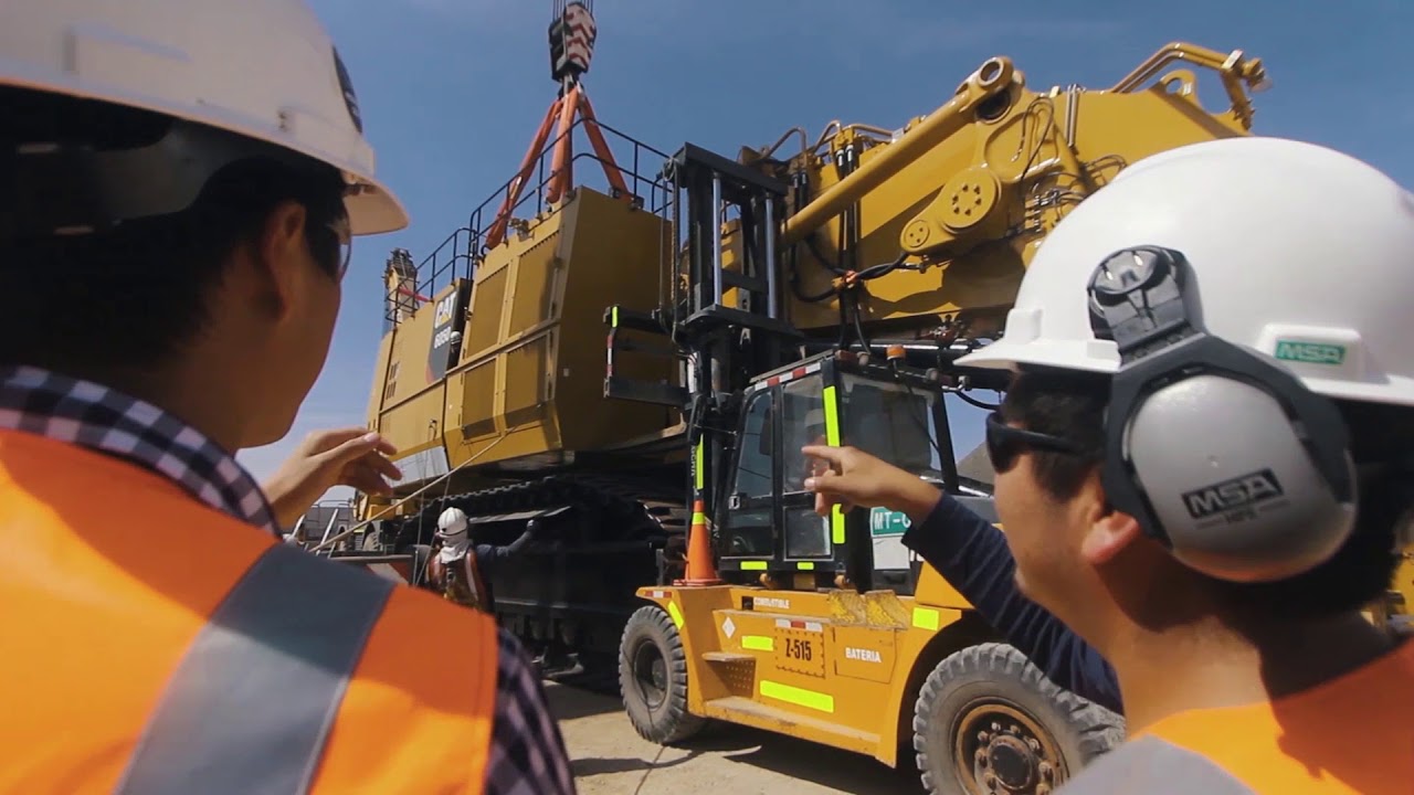 Armado de pala Cat 6050FS