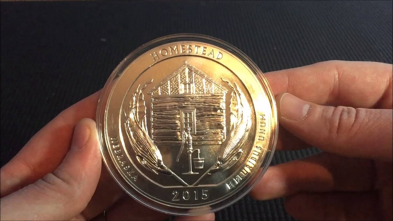 2015 America the Beautiful (ATB) Homestead Nebraska 5oz Silver Bullion Coin Unboxing