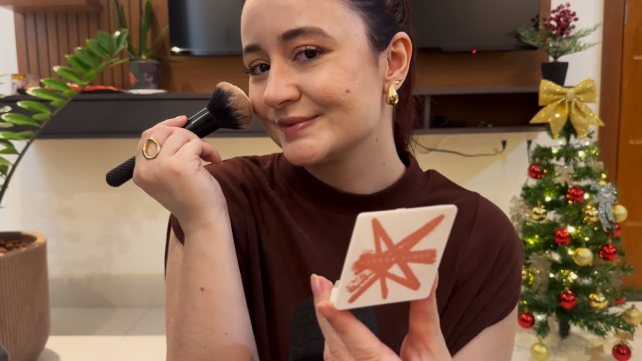 ASMR: ME MAQUIANDO COM PRODUTOS NOVOS 🌸