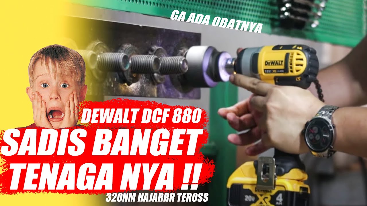 Uji kekuatan impact wrench dewalt Dcf 880 di luar ekspektasi, racun !! - indonesia