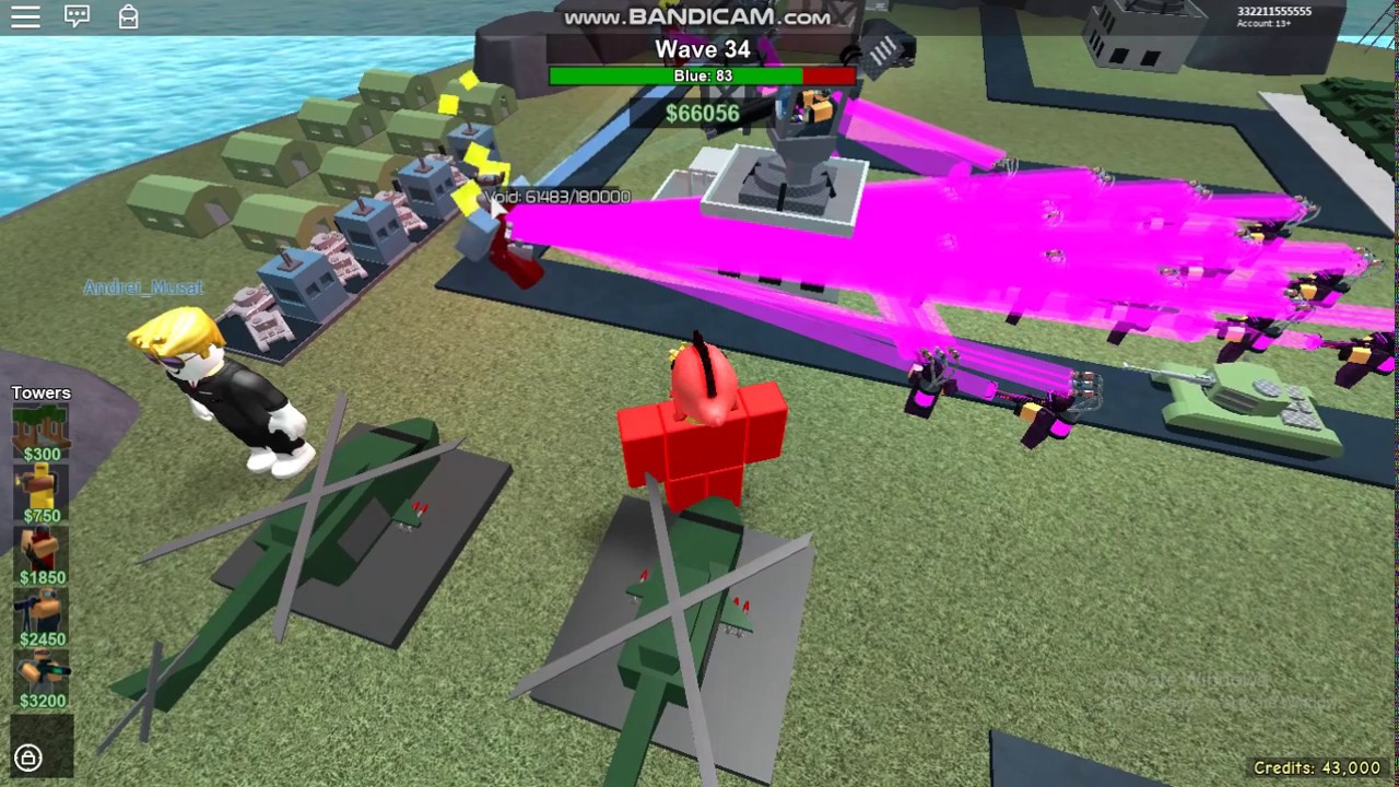 Tower Battles Wave 34 We beat it! (Outdated)
