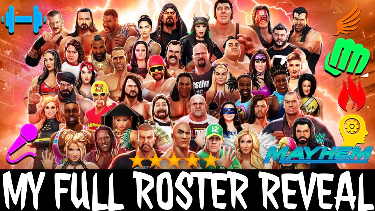 My FULL ROSTER REVEAL -WWE Mayhem