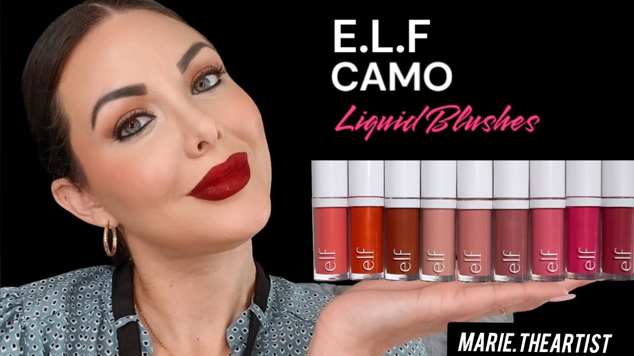 E.L.F CAMO LIQUID BLUSHES/ 9 Shades/Full Review!!!