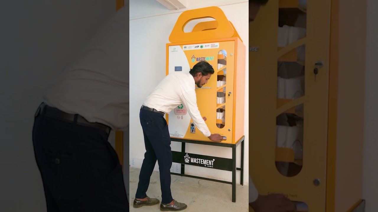 WASTEMENT Cloth Bag Vending Machine | Smart & Eco-Friendly Solution #wastement #eco