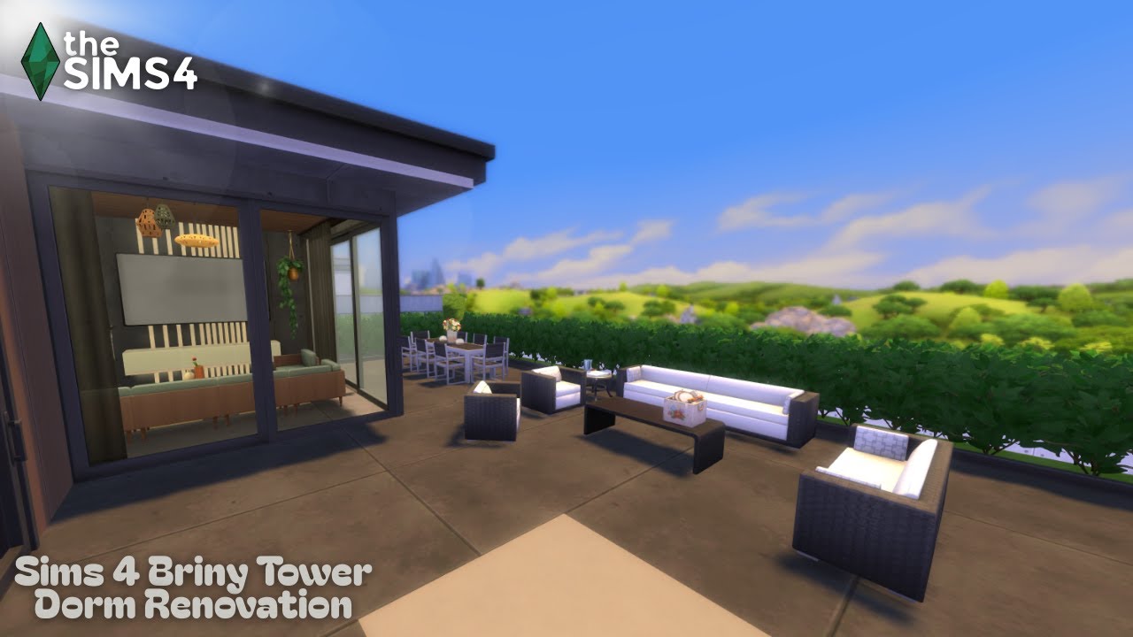 Sims 4 Briny Tower Dorm Renovation