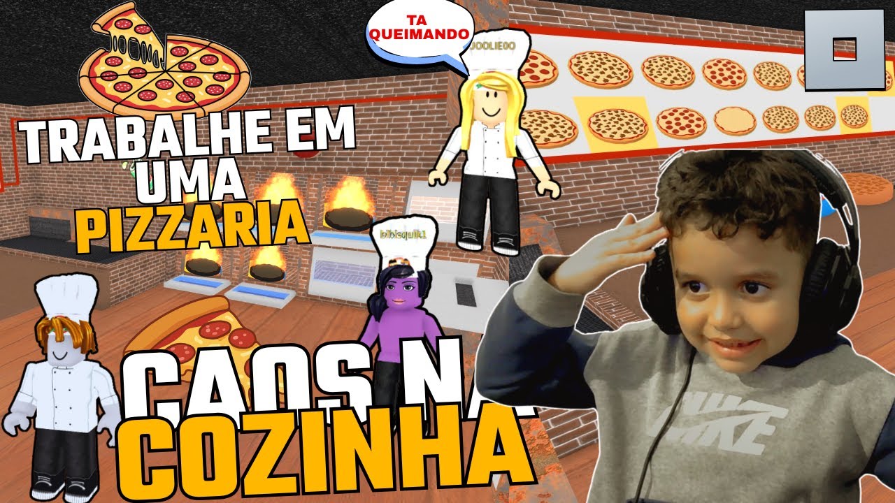 TRABALHAMOS em uma PIZZARIA no Roblox