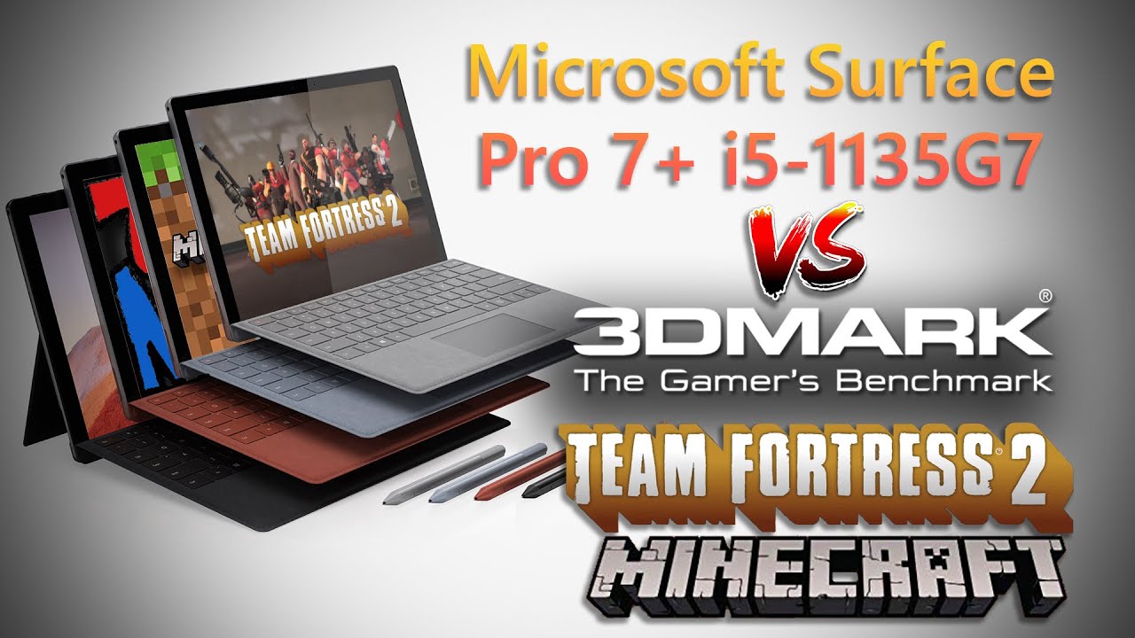 #Microsoft #Surface Pro 7 PLUS - Tigerlake i5-1135G7 Gaming Benchmarks