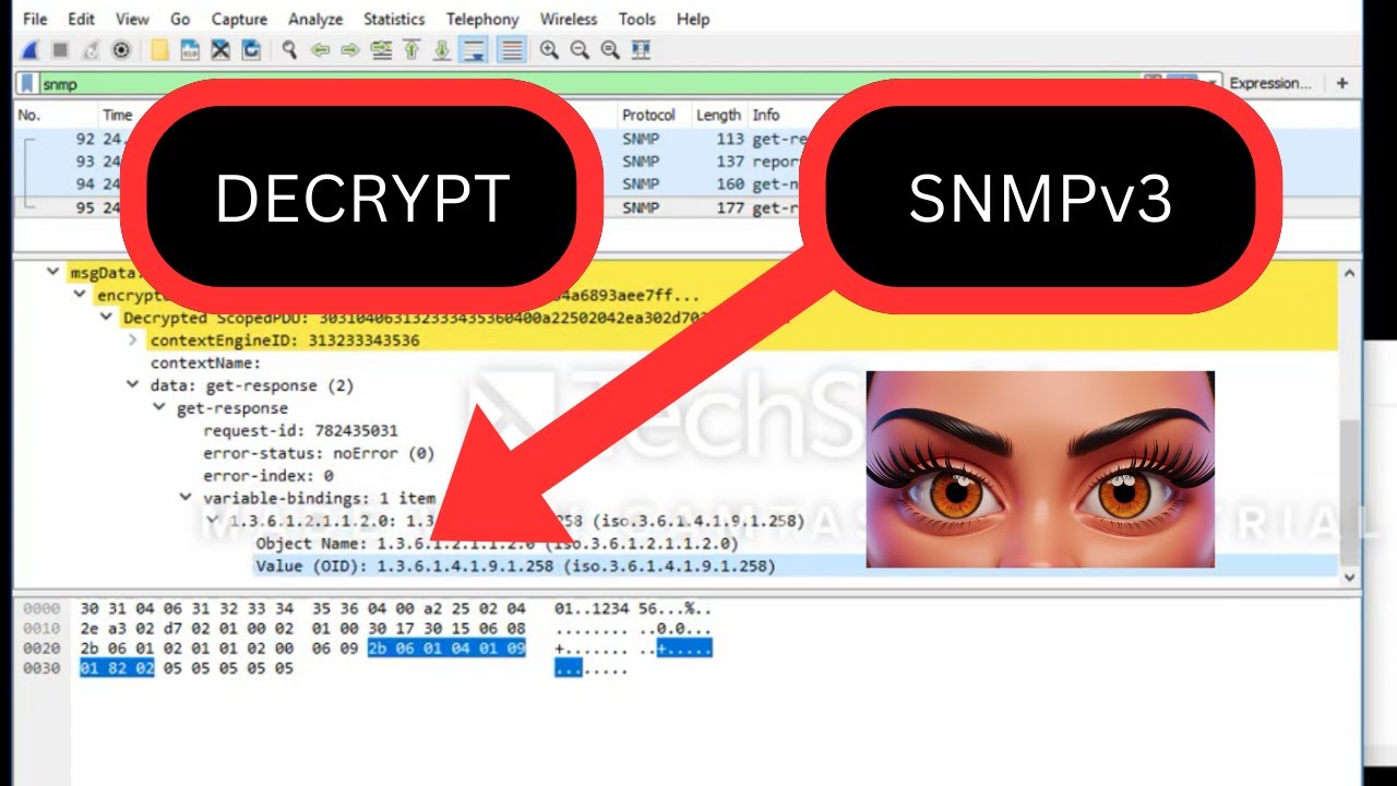 SNMPv3 with Wireshark