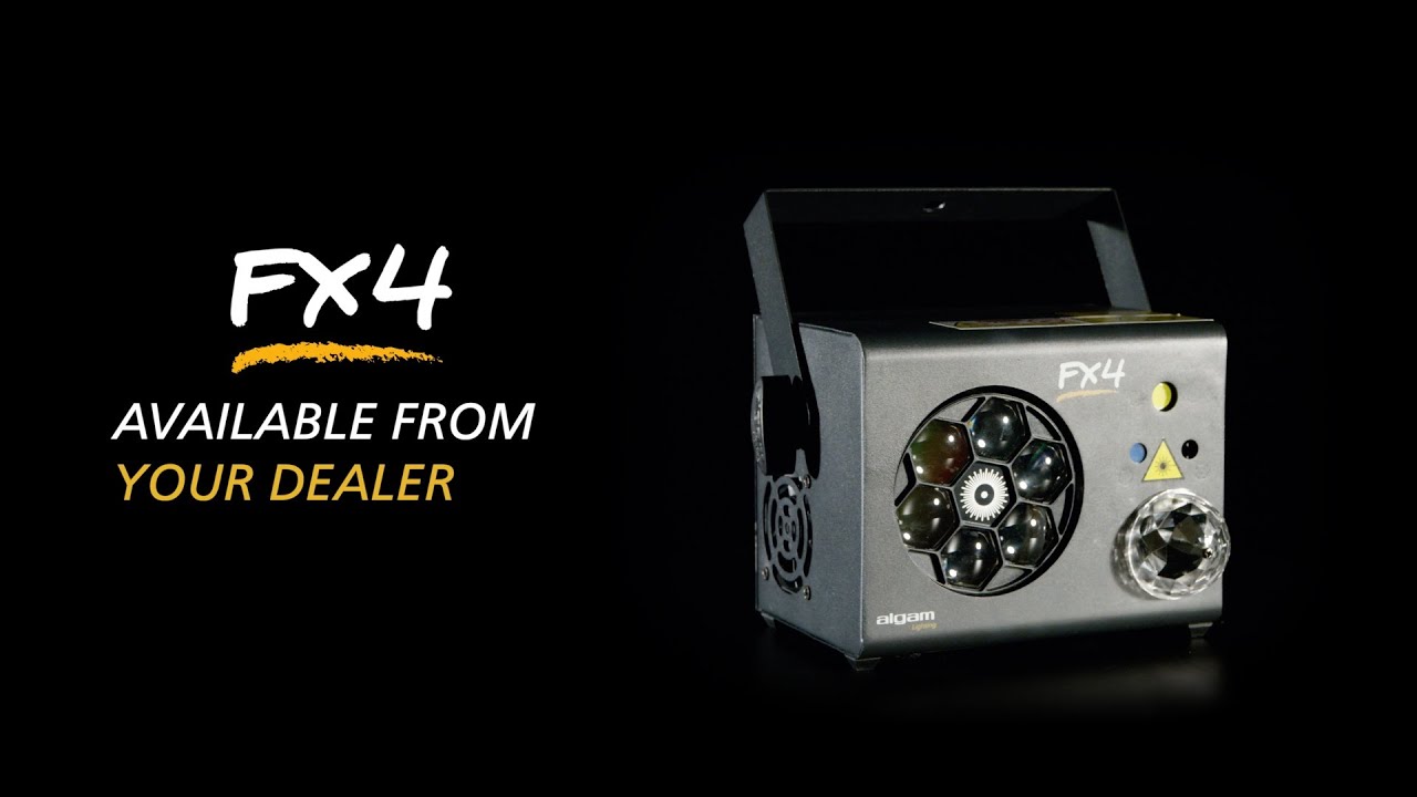 FX-4 - 4-in-1 LED Gobos, Magic Ball, RG laser and strobe combo - ALGAM LIGHTING - EN