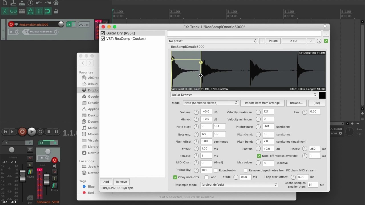 Basic Sampling in Reaper