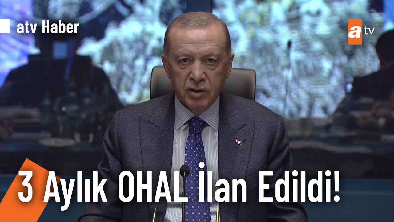 Erdoğan: 10 ili kapsayan 3 aylık OHAL ilan edildi! - atv Haber 7 Şubat 2023 @atvhaber ​