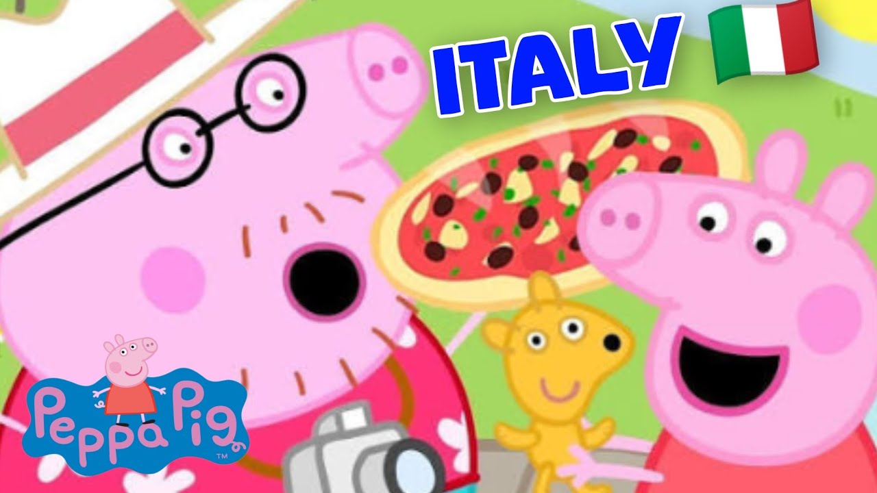 Peppa pig Visits Italy! Peppa Pig World Adventure PS5 / XBOX / SWITCH video game #peppapig #pizza 