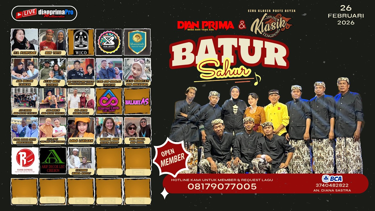 🔴BATUR SAHUR Tarling Klasik Tengdung || 26 Februari 2026