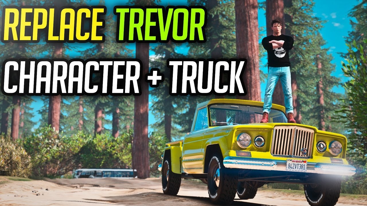 GTA 5 How To Install Dante Devil May Cry 5 [Trevor Replacement] &1965 Jeep Gladiator Car Replacement