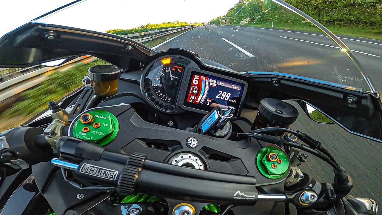 KAWASAKI NINJA H2 TOPSPEED | 0 - 300 Km/h | GPS