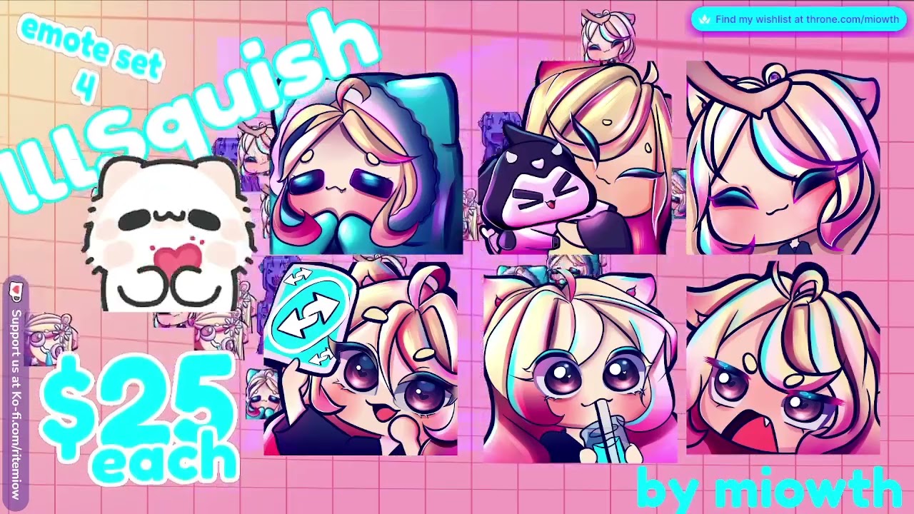 Emote Commissions: Open! $25 for Cute Custom Emotes!