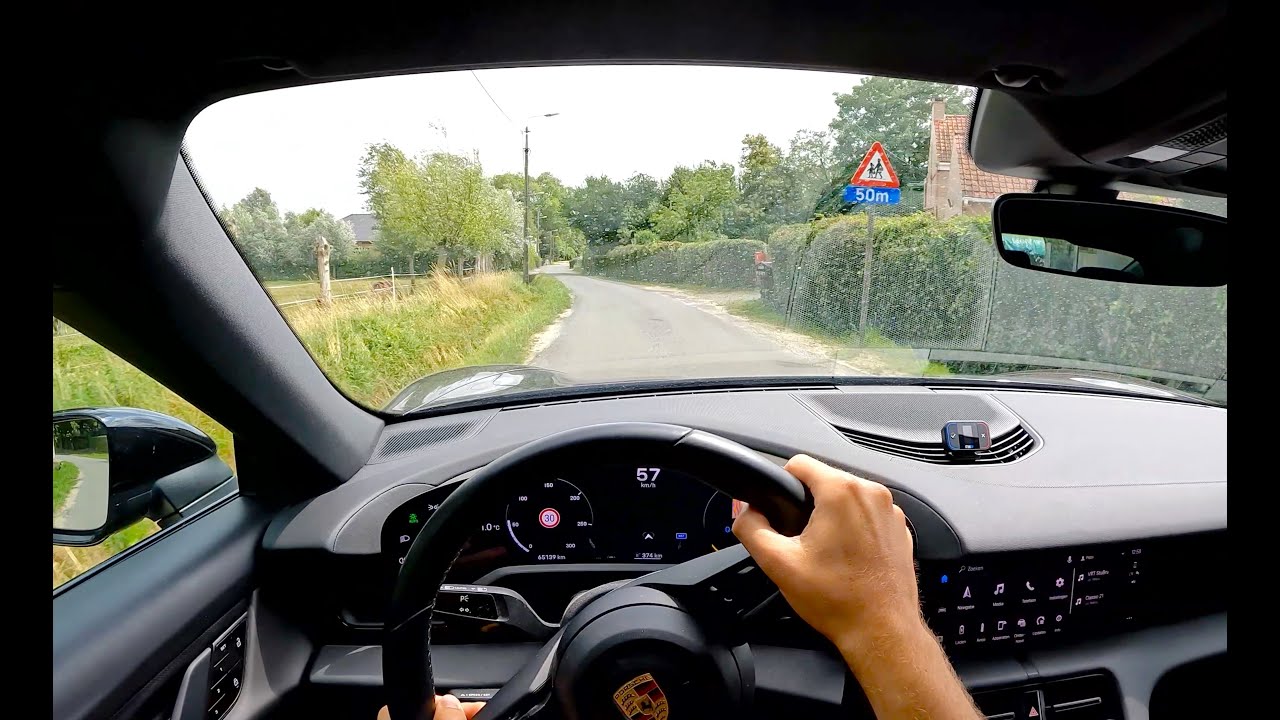 Porsche Taycan RWD 380/476 HP | POV Drive 4K