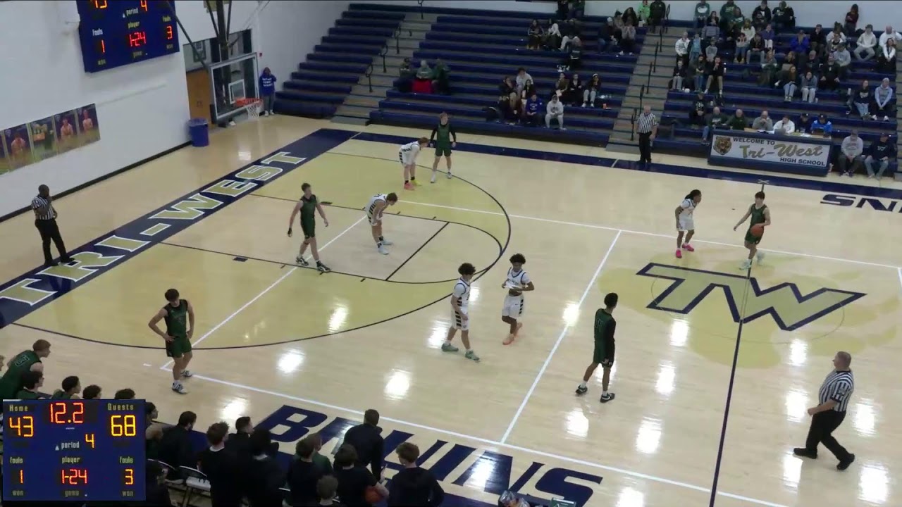 Tri-West vs Pendleton Heights Mens Varsity Basketball