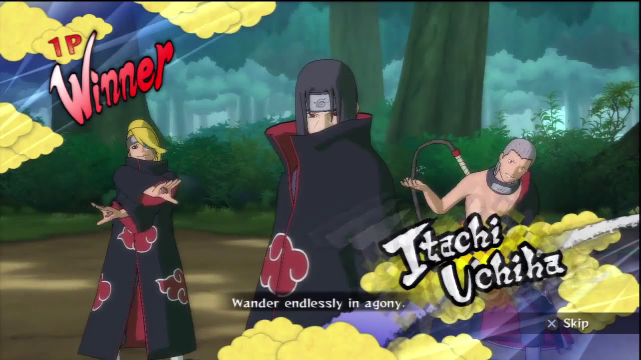 Naruto Ninja Storm 2 - Itachi VS Akatsuki Sasuke