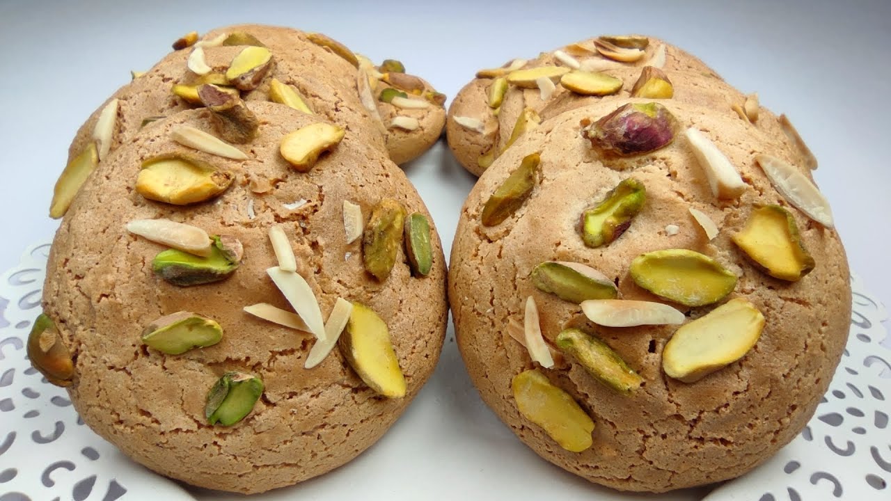 طرز تهیه شیرینی قرابیه بادام مخصوص و سنتی تبریز،بدون آرد ،روغن وپودر نارگیل،مثل قنادی های قدیم تبریز