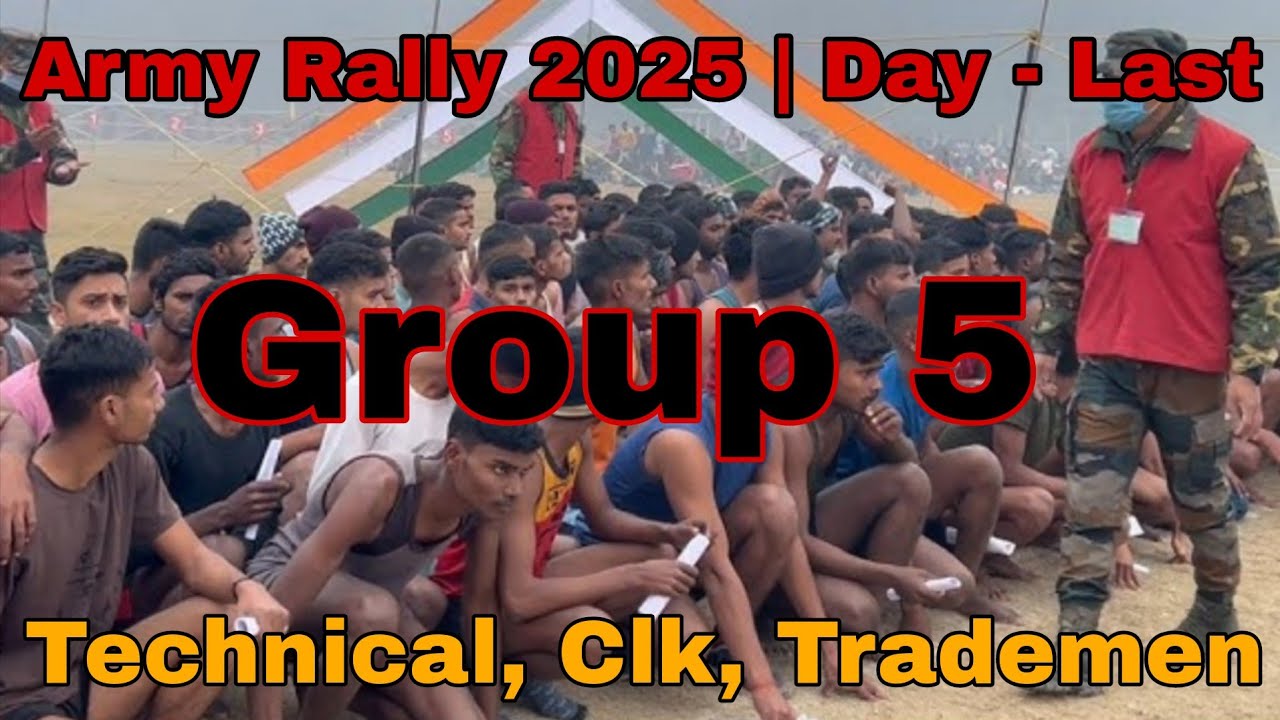 Army Bharti Rally Kotdwar 2026 | Day Last | Group 5 | Technical, Clk, Trademen