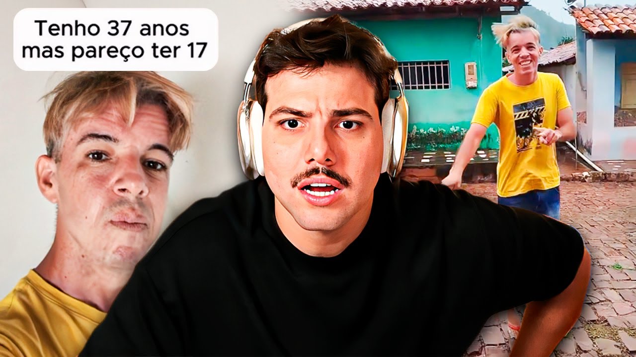 Homem de 36 anos que parece ter 17