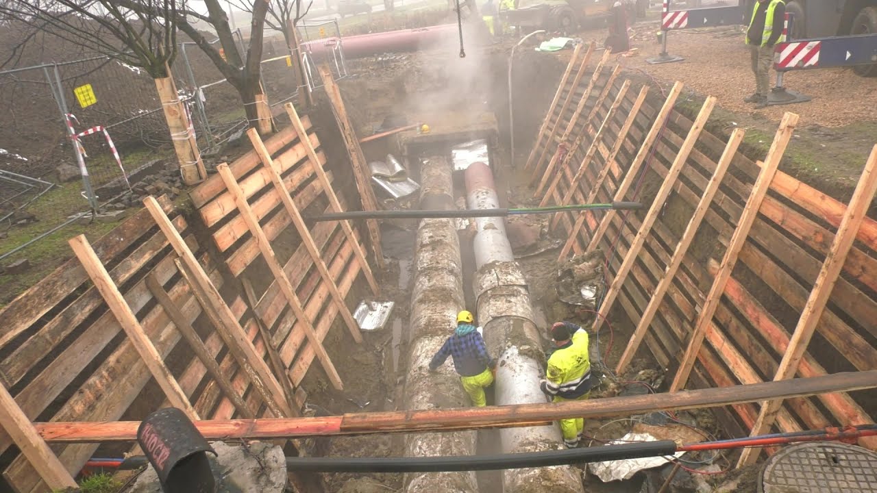 Awaria ciepłownicza w Dąbrowie Górniczej 15.12.2021