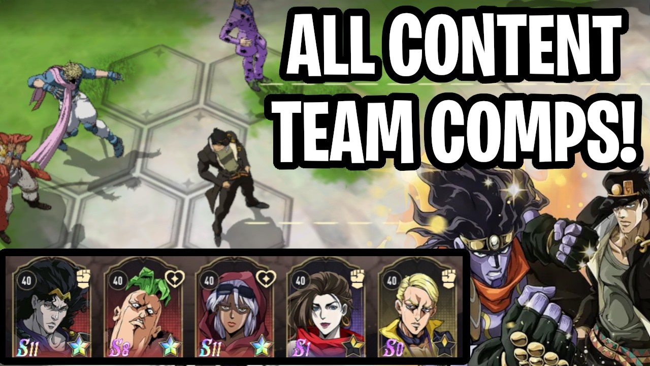 BEST Team Comps For ALL CONTENT! What I Recommend Using [JoJo Golden Spirit]