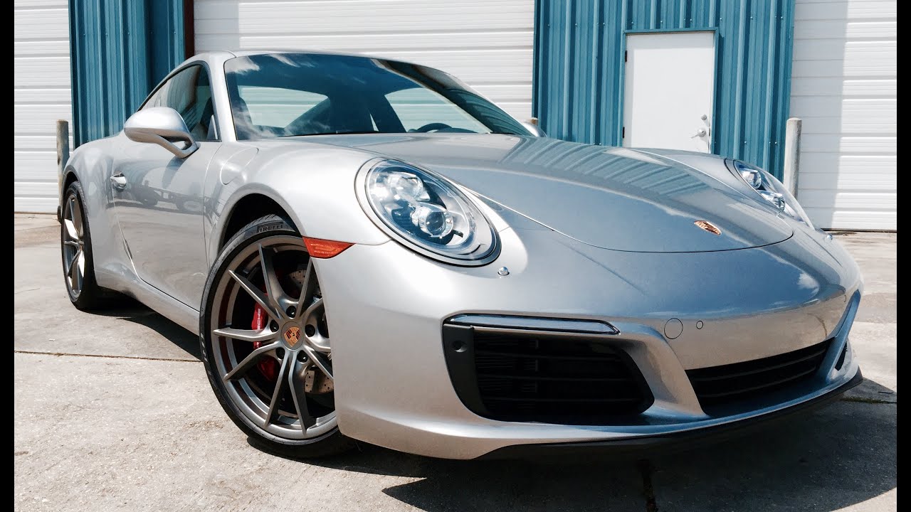 Полный обзор Porsche 911 Carrera S 2017 года выпуска / Выхлопная система / Запуск / Короткая поездка