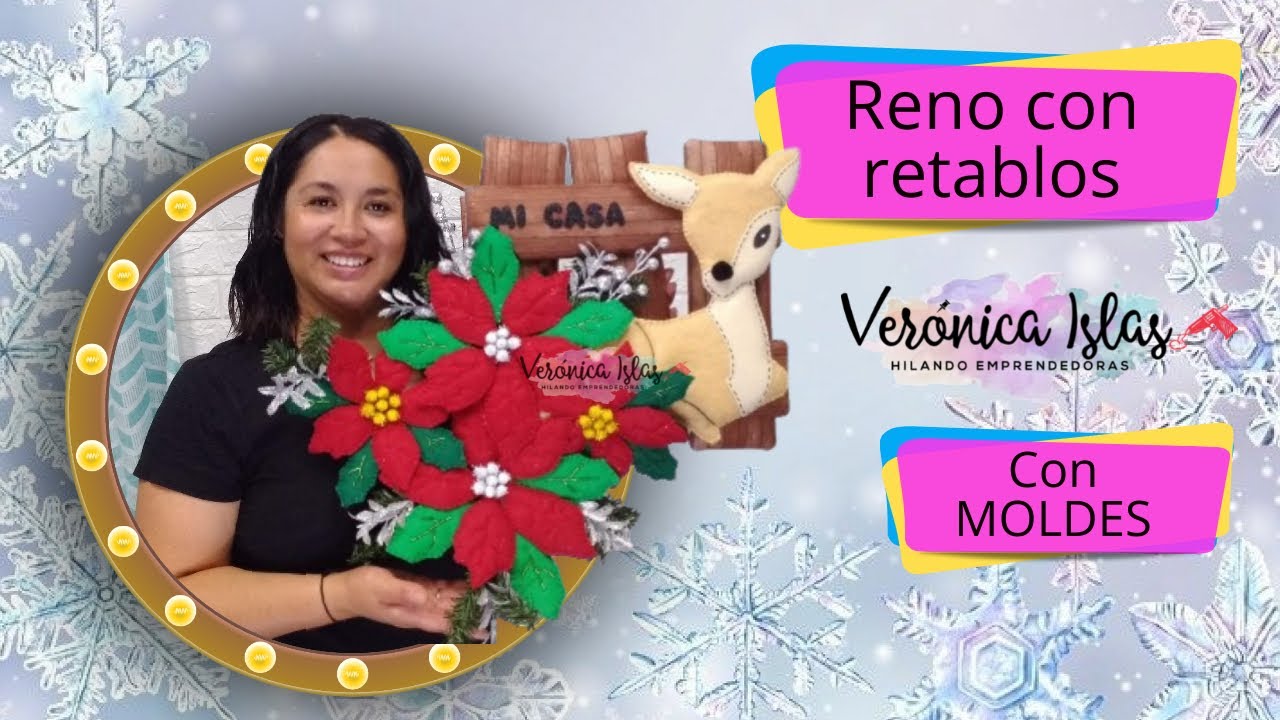 Tutorial Como hacer un reno elegante para la puerta | reto a ciegas | reno con retablos