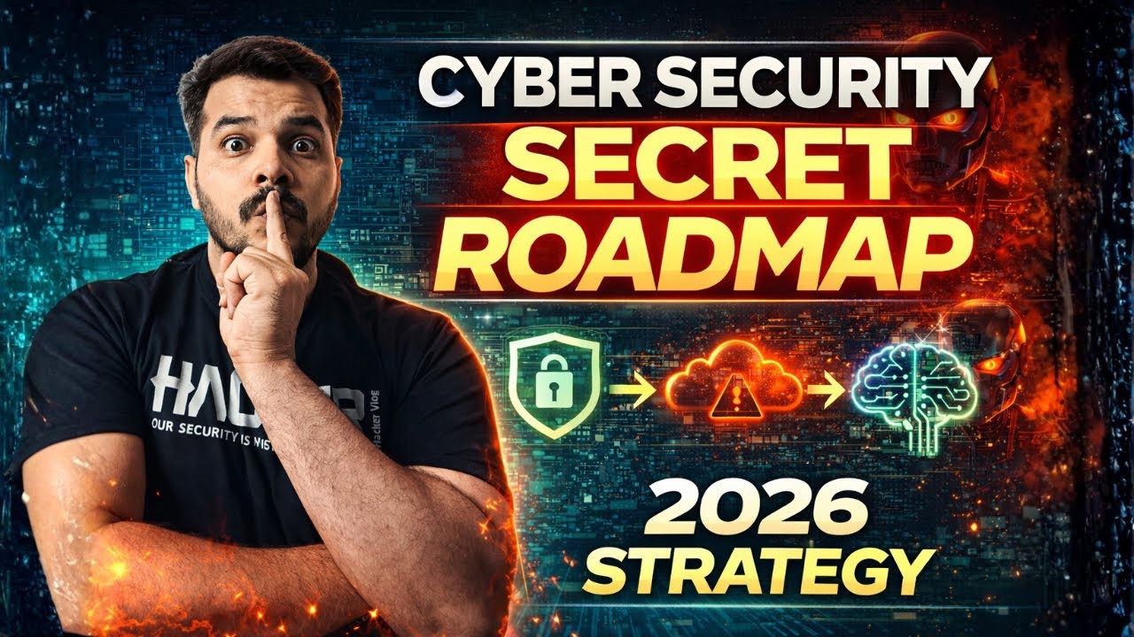 Cyber Security Roadmap 2026 🔥 AI Proof Career | Skills, Salary, Certifications (Step-by-Step)