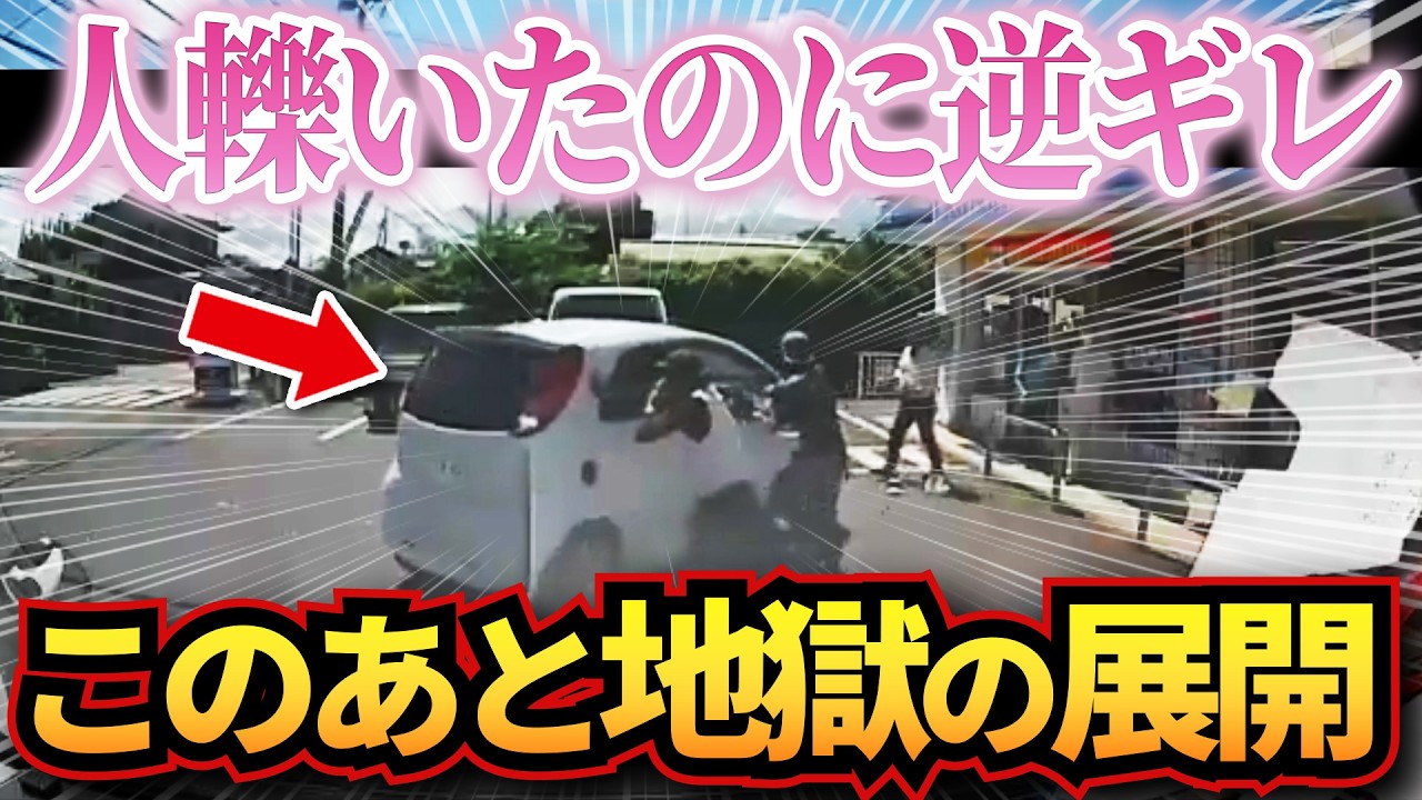 【ドラレコ】ひき逃げのニュータイプがガチでヤバい…逆ギレからの地獄の展開の結末が…衝撃ドラレコ映像55連発！迷惑運転まとめ【作業用】【交通安全、危険予知トレーニング】
