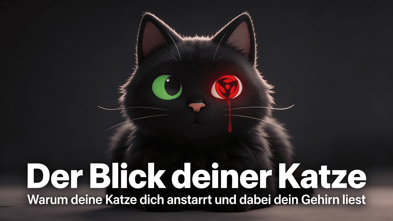 Der Blick deiner Katze | Warum deine Katze dich anstarrt und dabei dein Gehirn liest ≽(◉˕ ◉ ≼マ